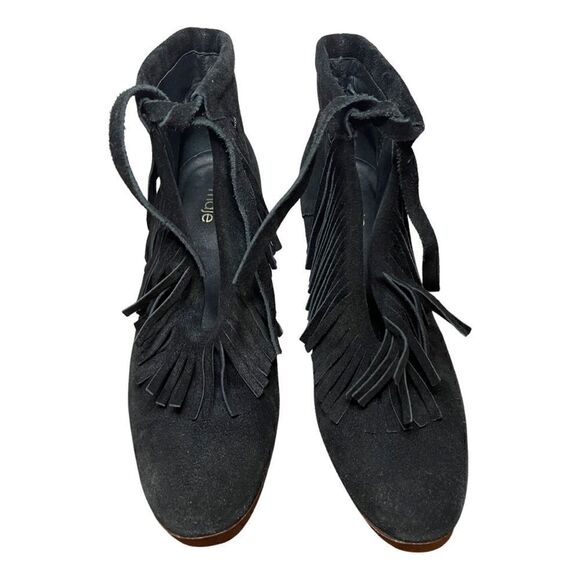 Maje Suede Fringe Boots Size 9 - Picture 10 of 10